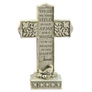 Grasslands Road Loving Thoughts Cross Memorial Statue, New in Box